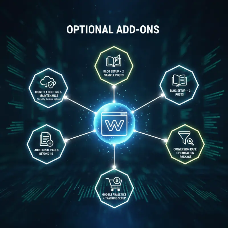 Optional Addons for websites development